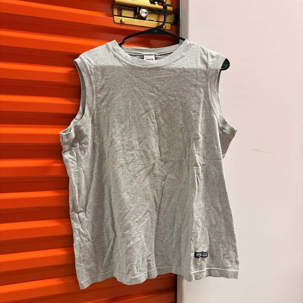 Vintage Gap Athletic Men's Gray Sleeveless Muscle Tank Top Shirt Size Large